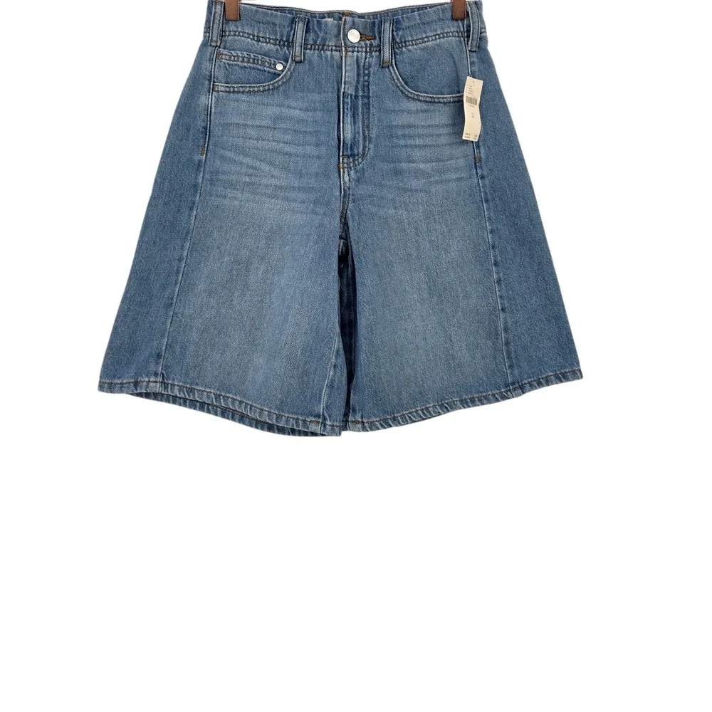 Anthropologie Pilcro Womens 25 The Adi Mid Rise Relaxed Denim‎ Shorts NWT - Picture 4 of 14